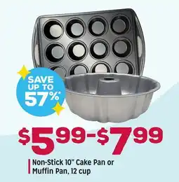 Grocery Outlet Non-Stick 10 Cake Pan or Muffin Pan, 12 cup offer