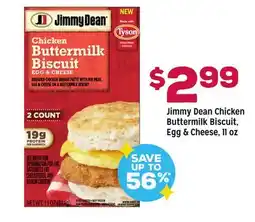 Grocery Outlet Jimmy Dean Chicken Buttermilk Biscuit, Egg & Cheese offer