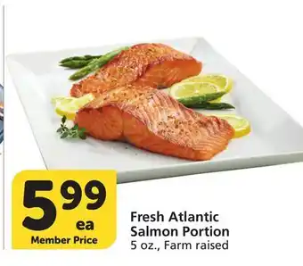 Albertsons Fresh Atlantic Salmon Portion offer