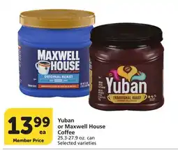 Albertsons Yuban or Maxwell House Coffee offer