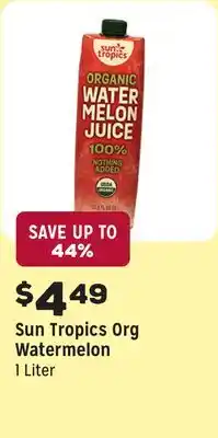 Grocery Outlet Tropics Org Watermelon offer