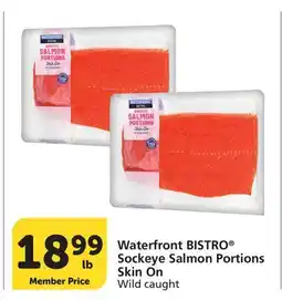 Albertsons Waterfront BISTRO Sockeye Salmon Portions Skin On offer