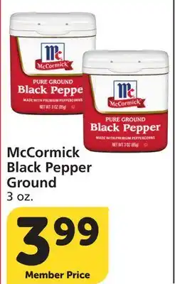 Albertsons McCormick Black Pepper Ground offer
