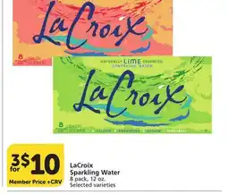 Albertsons LaCroix Sparkling Water offer
