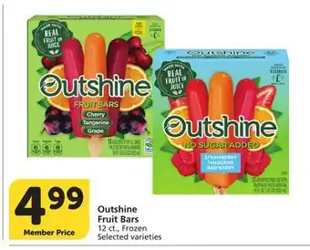 Albertsons Outshine Fruit Bars offer