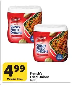 Albertsons French's Fried Onions offer