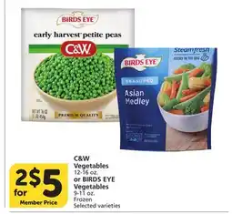 Albertsons C&W Vegetables 12-16 oz. or BIRDS EYE Vegetables 9-11 oz offer