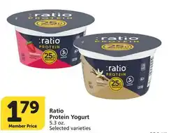 Albertsons Ratio Protein Yogurt offer