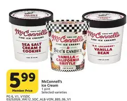 Albertsons McConnell's Ice Cream offer