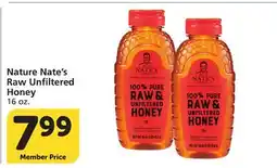 Albertsons Nature Nate's Raw Unfiltered Honey offer