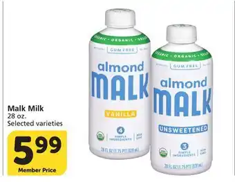 Albertsons Malk Milk offer