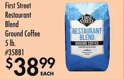 Smart & Final First Street Restaurant Blend Ground Coffee offer