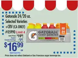 Smart & Final Gatorade offer
