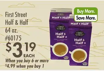 Smart & Final First Street Half & Half offer