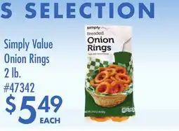 Smart & Final Simply Value Onion Rings offer