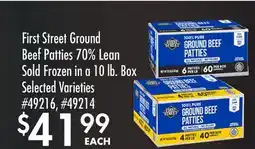 Smart & Final First Street Ground Beef Patties 70% Lean offer