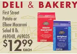Smart & Final First Street Potato or Elbow Macaroni Salad offer