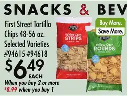 Smart & Final First Street Tortilla Chips offer