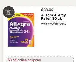 Walgreens Allegra Allergy Relief offer