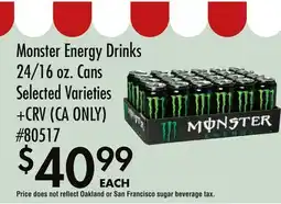 Smart & Final Monster Energy Drinks offer