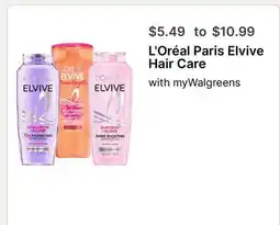 Walgreens L'Oréal Paris Elvive Hair Care offer