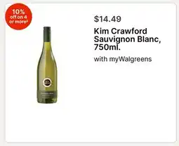 Walgreens Kim Crawford Sauvignon Blanc, 750ml offer