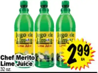 Superior Grocers Chef Merito Lime Juice offer