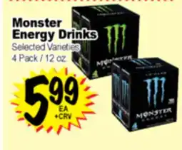Superior Grocers Monster Energy Drinks offer