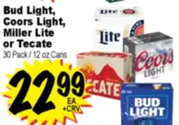 Superior Grocers Bud Light, Coors Light, Miller Lite or Tecate offer