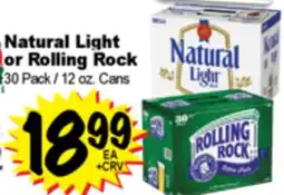 Superior Grocers Natural Light Natural Light or Rolling Rock offer
