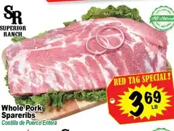 Superior Grocers Whole Pork Spareribs offer