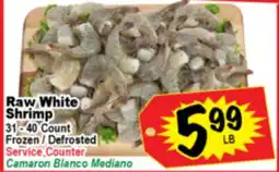 Superior Grocers Raw White Shrimp offer