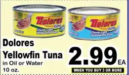 Superior Grocers Dolores Yellowfin Tuna offer