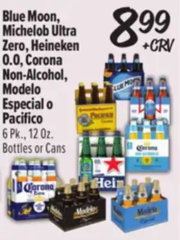 El Super Blue Moon, Michelob Ultra Zero, Heineken 0.0, Corona Non-Alcohol, Modelo Especial o Pacifico offer