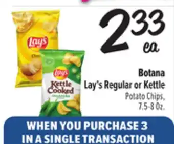 El Super Lay's Regular or Kettle Potato Chips offer
