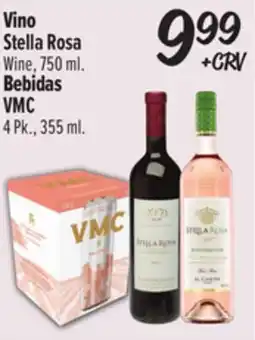 El Super Stella Rosa Wine, 750ml. VMC 4Pk., 355ml offer