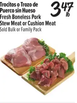 El Super Fresh Boneless Pork Stew Meat or Cushion Meat offer