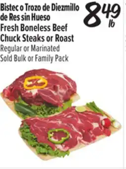 El Super Fresh Boneless Beef Chuck Steaks or Roast offer