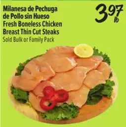 El Super Fresh Boneless Chicken Breast Thin Cut Steaks offer