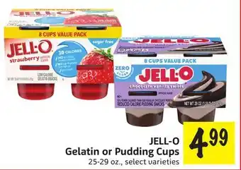 Foodmaxx JELL-O Gelatin or Pudding Cups offer