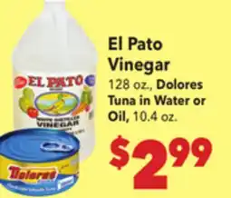 Vallarta Supermarkets El Pato Vinegar offer