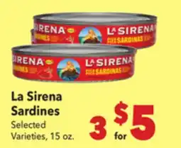 Vallarta Supermarkets La Sirena Sardines offer