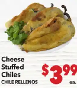 Vallarta Supermarkets Cheese Stuffed Chiles / CHILE RELLENOS offer