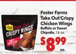 Vallarta Supermarkets Foster Farms Take Out Crispy Chicken Wings offer
