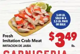 Vallarta Supermarkets Fresh Imitation Crab Meat / IMITACION DE JAIBA offer