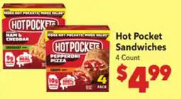 Vallarta Supermarkets Hot Pocket Sandwiches offer