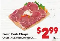 Vallarta Supermarkets Fresh Pork Chops / CHULETA DE PUERCO FRESCA offer