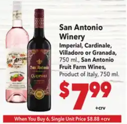 Vallarta Supermarkets San Antonio Winery offer