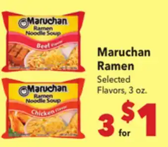 Vallarta Supermarkets Maruchan Ramen offer