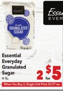 Vallarta Supermarkets Essential Everyday Granulated Sugar offer